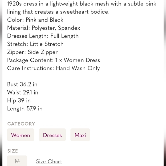 NWOT PINK AND BLACK 1920S CAP SLEEVE SEQUIN EVENING DRESS Medium - Picture 5 of 13